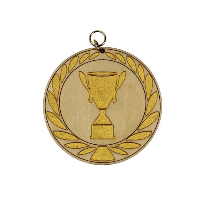 Houten medaille