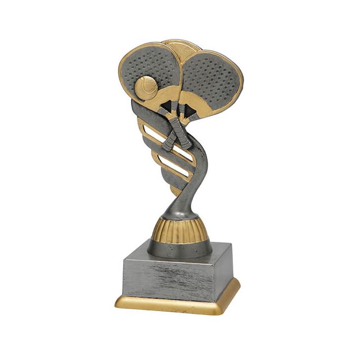 Antiek zilveren padel trofee standaard