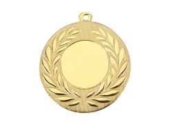 Personaliseerbare medaille met lauwerkrans Ø 50 mm