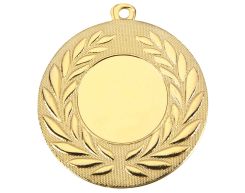 Personaliseerbare medaille met lauwerkrans Ø 50 mm