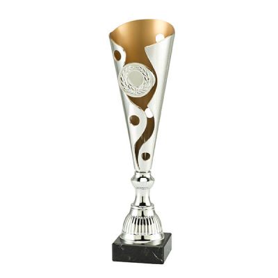 Fluted trofee zilver-goud