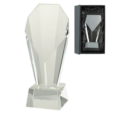 Diamant glasstandaard met gratis etui - personaliseerbaar