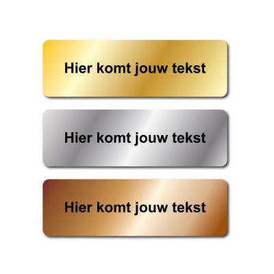 Trofee Tekstlabel 62x25mm