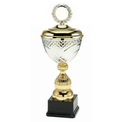 Joram gouden trofee met aanpasbaar embleem - vanaf 26,5 cm