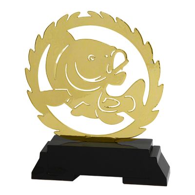 Standaard vissen - met gravering