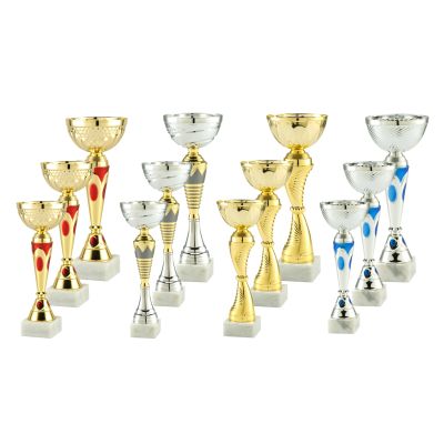 Devon Voordeelpakket trofeeën serie met 12 trofeeën ­− 23–30,5 cm