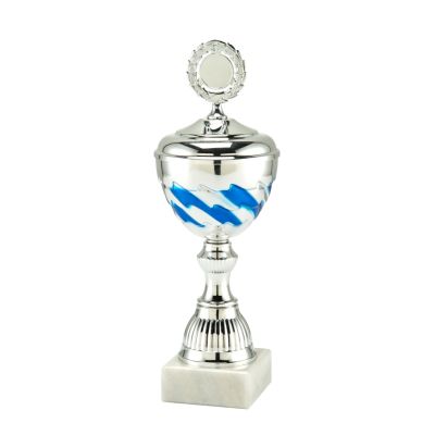 Trofee Louise in zilver en blauw vanaf 24,5 cm