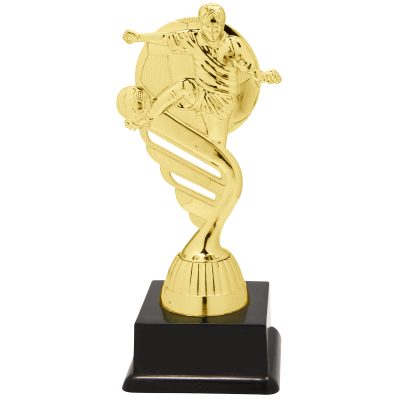 Gouden voetbal standaard 4 - met gravering