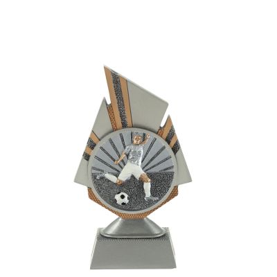 Beeld voetballer - met gravering